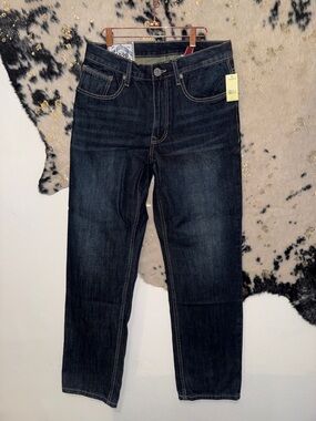 Stetson Men's Dark Indigo Straight Jeans